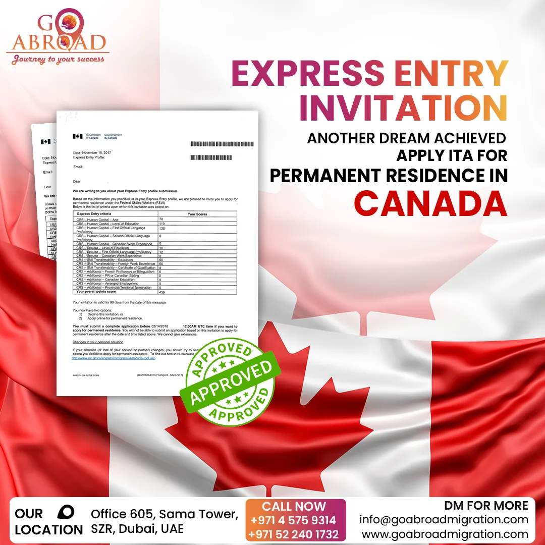 Family meeting immigration consultant after PR visa approval